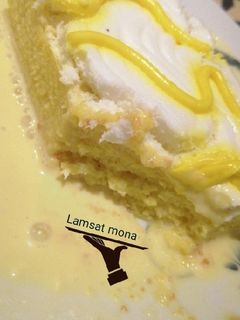 صورة لوصفة كيكه الزعفران 🥛🎗️