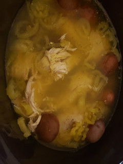 A picture of Slow Cooker Banana Pepper Chicken.