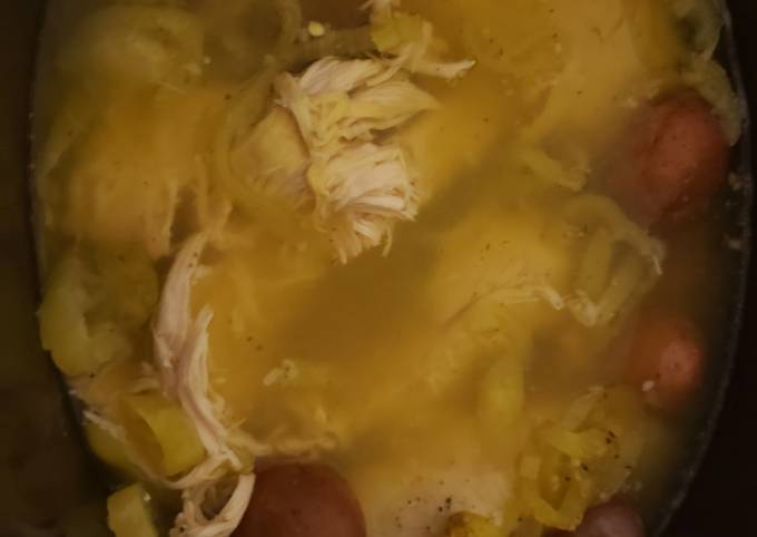 Steps to Prepare Any-night-of-the-week Slow Cooker Banana Pepper Chicken