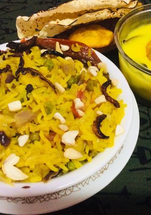 A picture of Veg biryani.