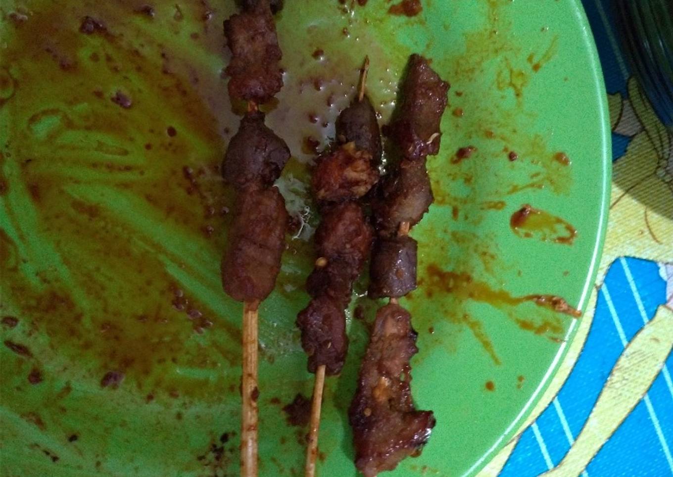 Sate sapi empuk bumbu kecap