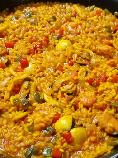Una foto de Arroz de marisco
