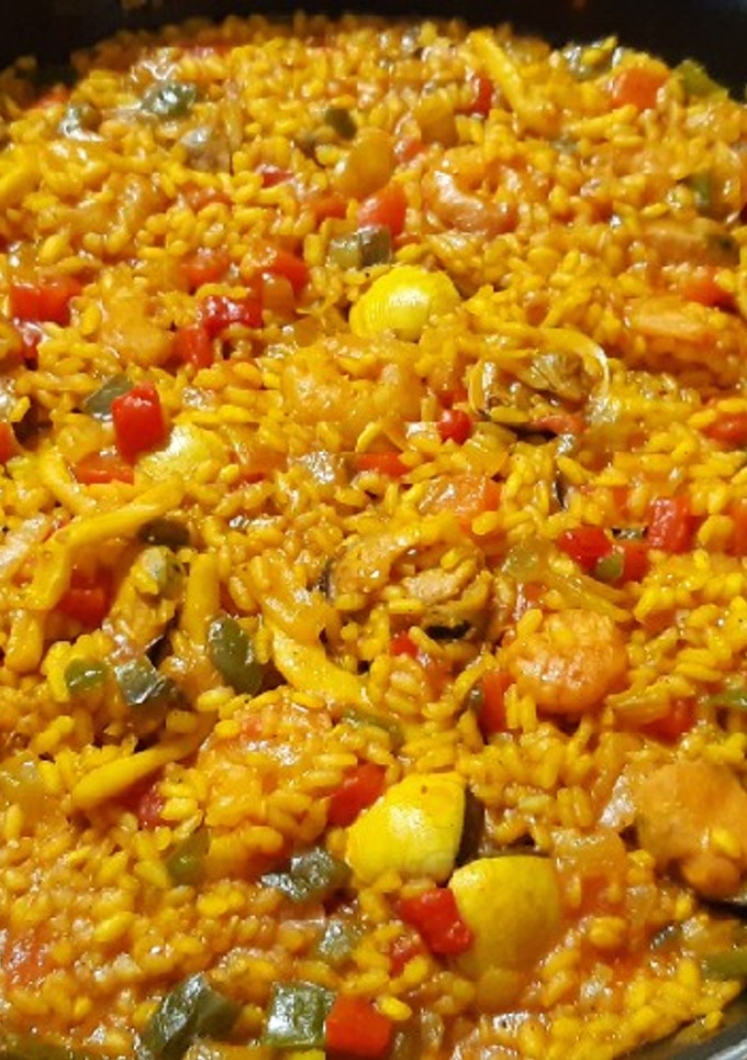 Una foto de Arroz de marisco