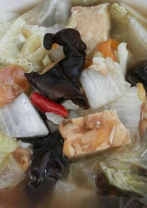 Foto resep Kuah Sawi Jamur