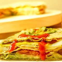 A picture of Chapati Sandwich.