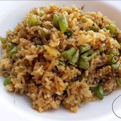 A picture of Ginger Vegan Fried Rice.