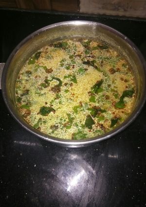 A picture of Mor Rasam Buttermilk Rasam.