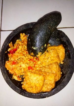 Foto resep Penyet Tempe Cobek maknyus 😘