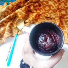 A picture of 1 minute mug brownie recipe!.