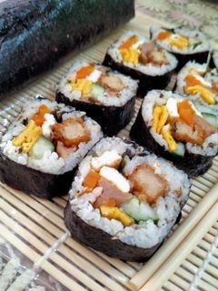 Foto resep Kimbab ala Korea Ekonomis
