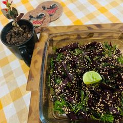 Beet root & Dill Salad A picture of Beet root & Dill Salad.