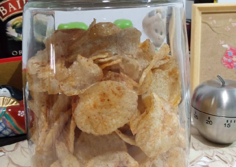 WAJIB DICOBA! Begini Cara Membuat Hot And Spicy Potato Chips Ala Dapur Saya😘 Gampang Banget