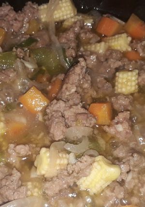 Una foto de Carne molida con chilotes🌾