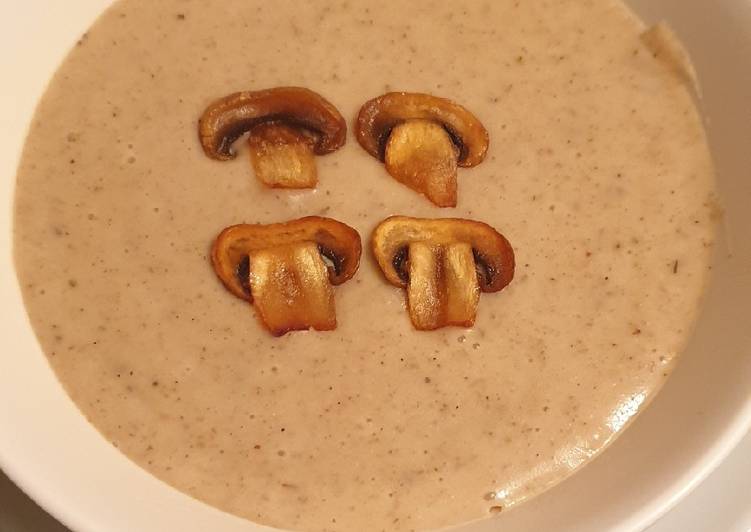 Recipe of Homemade Cream of Mushroom Soup