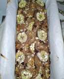 Budín de banana marmolado saludable