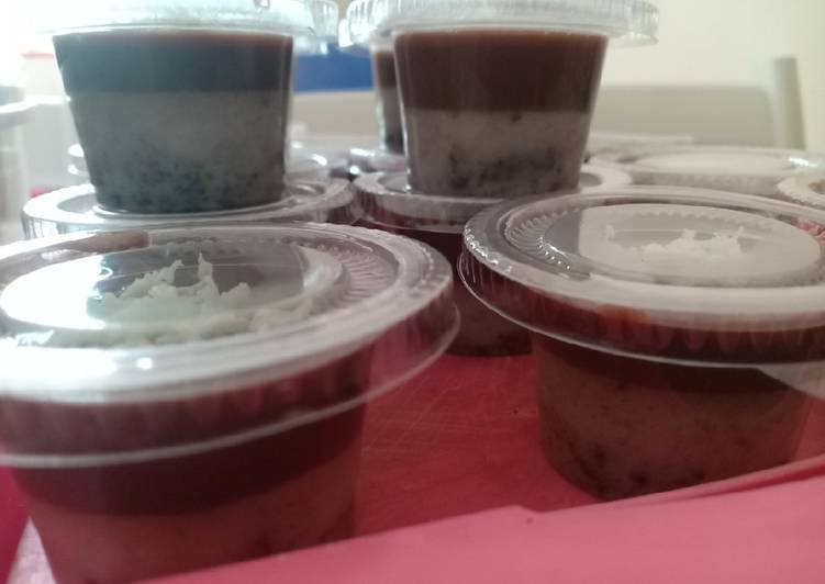 Puding oreo milo cup