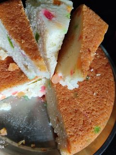 टूटी फ्रूटी सेमोलिना केक (tutti frutti semolina cake recipe in Hindi) रेसिपी मुख्य फोटो