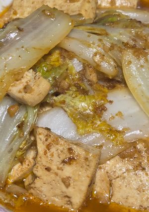 麻辣沙茶豆腐白菜滷 的食譜成品照片