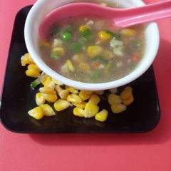 A picture of Sweet corn soup.