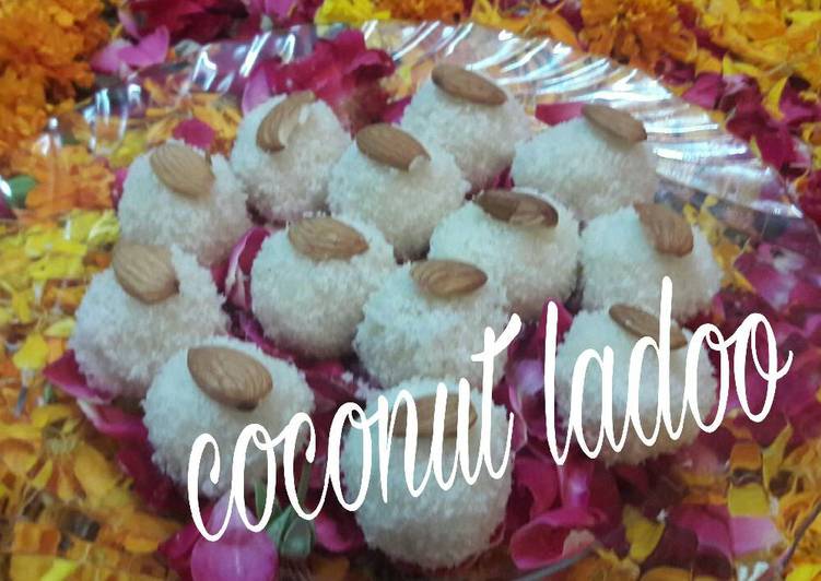 Instant coconut ladoo