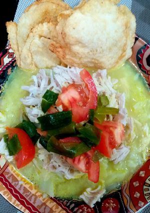 Foto resep Soto Ayam (suwir) Kuah Kuning