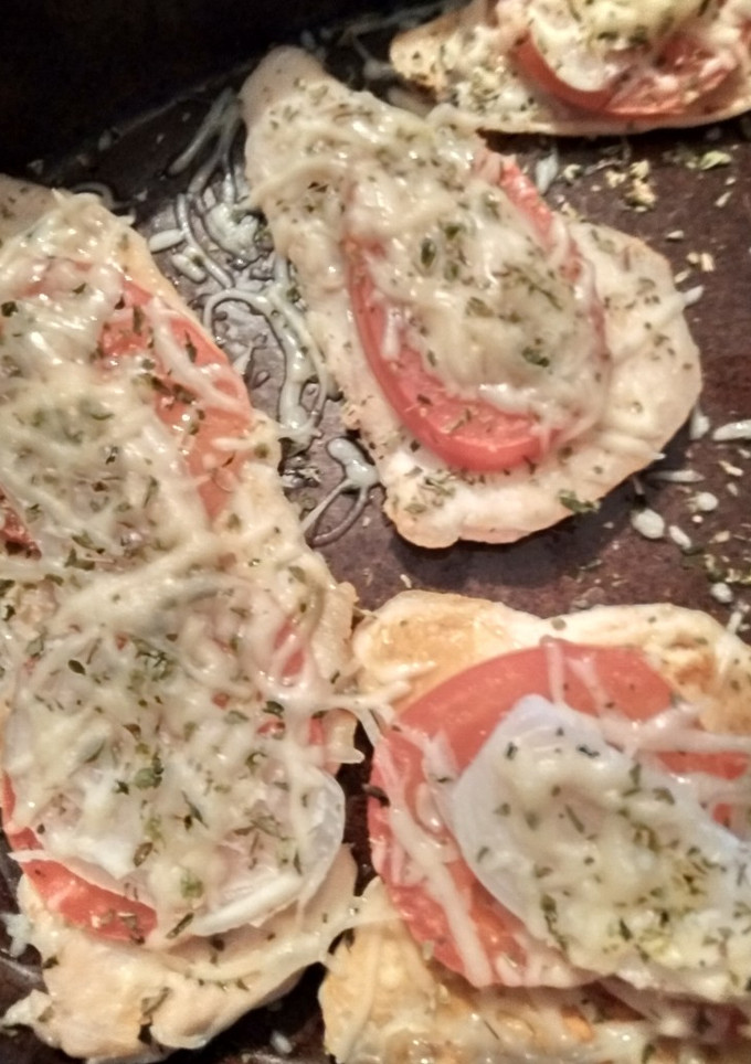 Una foto de 🍕 Mini-Pizza de pollo