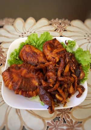 Foto resep Cumi bakar pedas manis