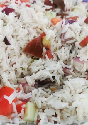 Une photo de Salade de riz estivale