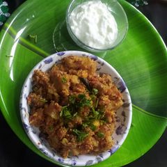 Suran potato sukhi bhaji A picture of Suran potato sukhi bhaji.
