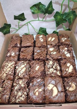 Foto resep Brownies shiny crust nutella skat