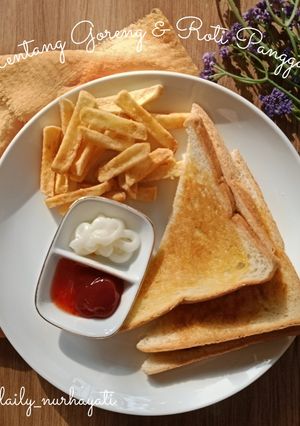 Foto resep Kentang Goreng & Roti Panggang