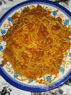 عکسی از دستور ماکارونی با دستور خودم😋