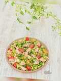 Salade d’edamames au saumon