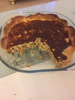 Una foto de Quiche champiñones y Bacon