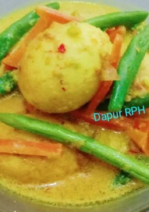 Foto resep Telur masak santan