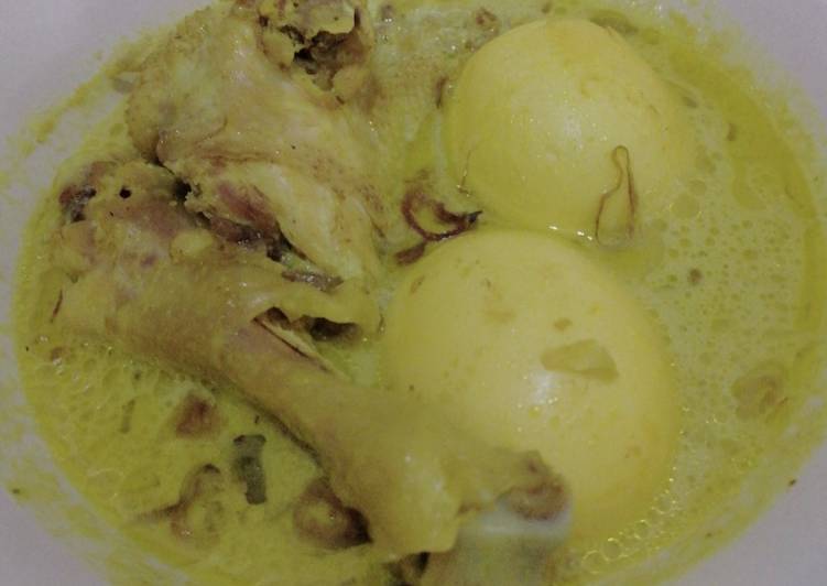 Resep Opor Telur Ayam Kampung, Bikin Ngiler
