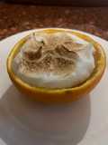 CREMA de NARANJA con MERENGUE