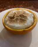 CREMA de NARANJA con MERENGUE