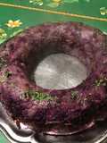 Couronne de polenta aux carottes violettes