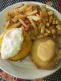 Cheddar Burger 🍔 Hamburguesa amarilla🍟