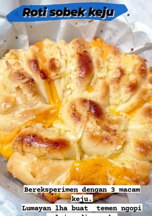 Foto resep Roti Sobek Keju 3 Macam