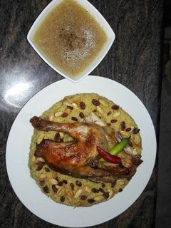 صورة لوصفة فراخ مشويه مع أرز مبهر