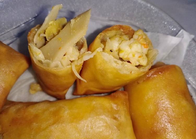 Lumpia rebung udang ala bunda C&H