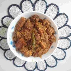 A picture of Undhiyu-Special Uttarayan Lunch.