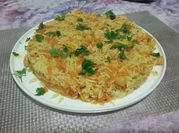 Une photo de riz carottes