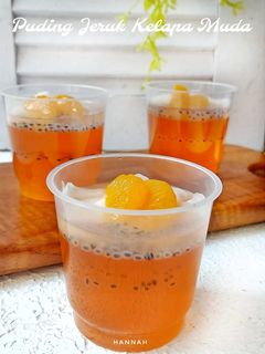 Foto resep Puding Jeruk Kelapa Muda