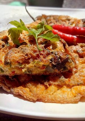 Foto resep Telur dadar minang simple tanpa tepung