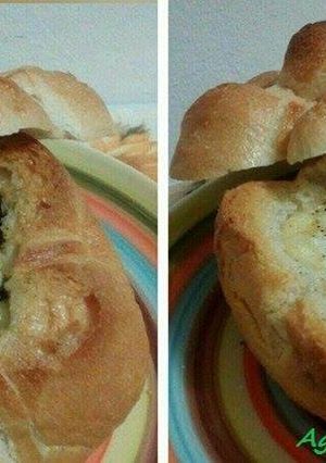 Foto di Rosette ripiene di uova, scamorza e melanzane #cookpaditalia