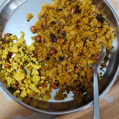 फोडणीची पोळी A picture of फोडणीची पोळी.