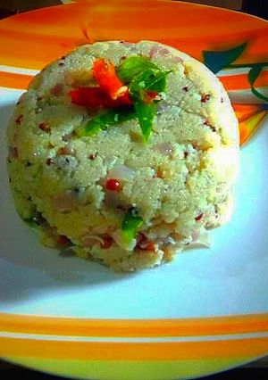 A picture of Rava upma.